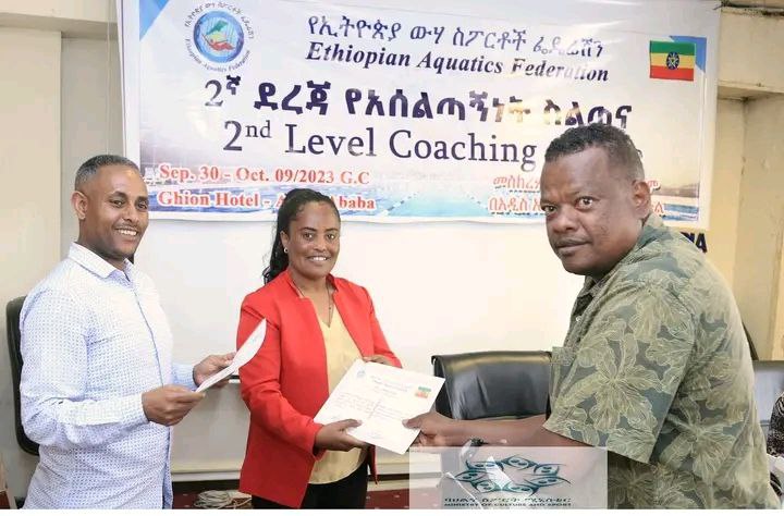 The second level coaching program, organized by the  Ethiopian Aquatics Federation, has been successfully concluded